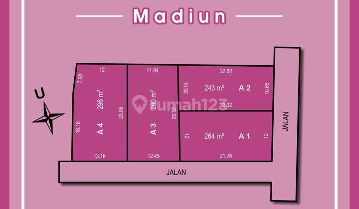 Tanah Murah Madiun Patihan, Dekat Stasiun Madiun 2