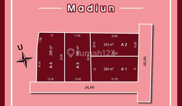 Tanah Murah Madiun Jiwan 100 Jt an unit Dekat Asrama Haji Kota Madiun 2