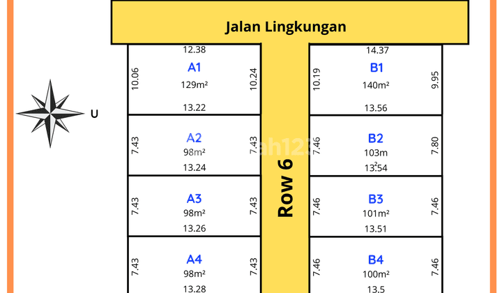 Tanah Murah Siap Bangun Madiun Kota Kanigoro, Dekat Kampus Unipma 2