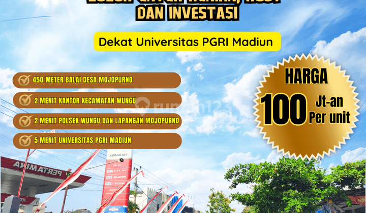 Tanah Murah Dekat Polsek Wungu 100 Jutaan di Mojopurno Madiun 1