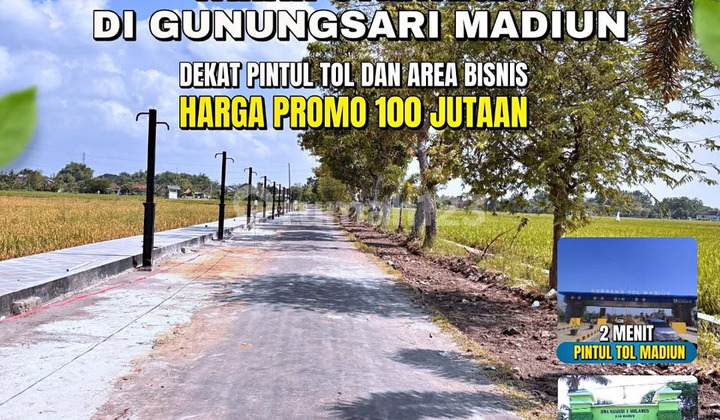 Cheap Land in MADIUN, Near Toll Road, SHM, Around 100 MILLION!