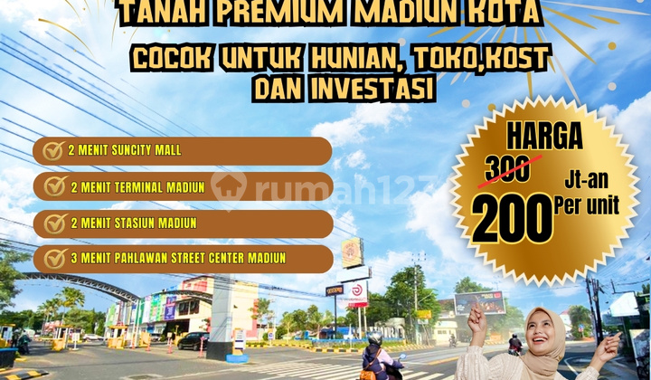Tanah Sultan Madiun! 97M² di Kartoharjo, Dekat Stasiun. Tanah Sultan Madiun! 97M² di Kartoharjo, Dekat Stasiun.