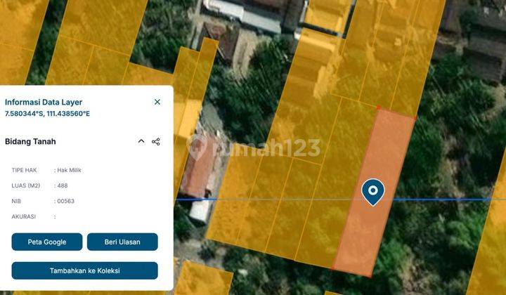 DIJUAL MURAH TANAH PEKARANGAN SEMPOL MAOSPATI 2 MENIT UNESA KAMPUS MAGETAN 1 JUTAAN/M2  1