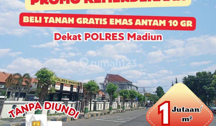 Tanah Madiun Kota 100 Jt an Promo Merdeka Beli Tanah Gratis Emas Antam 10 Gram Tanpa Diundi  1