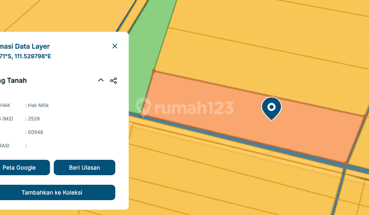 TANAH MURAH TENGAH KOTA DEKAT SUN CITY DAN STASIUN MADIUN 1 JT-AN/M2 2