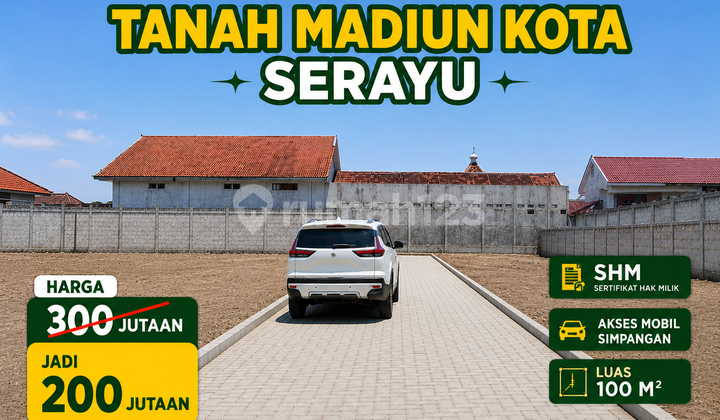 Tanah Dijual Murah Madiun Serayu Dekat Samsat