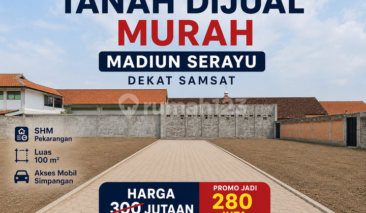 Tanah Dijual Murah Madiun Serayu Dekat Mixue
