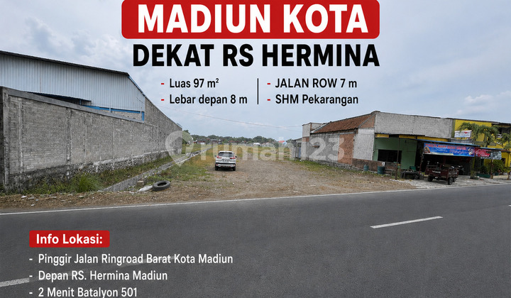 Tanah Dijual Murah Madiun Kota Dekat Rs Hermina