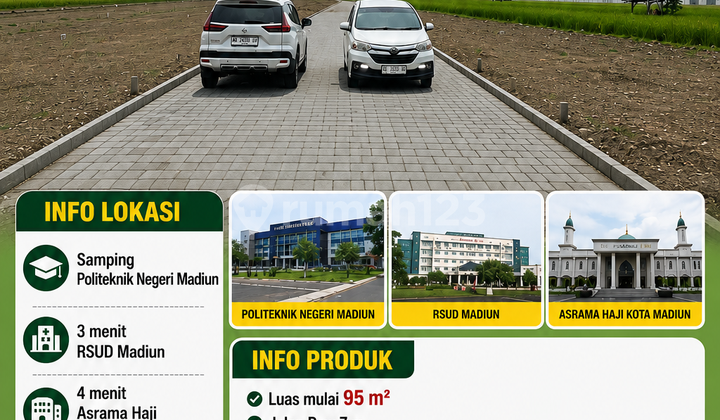 Tanah Dijual Murah Madiun Manguharjo Dekat Alun Alun