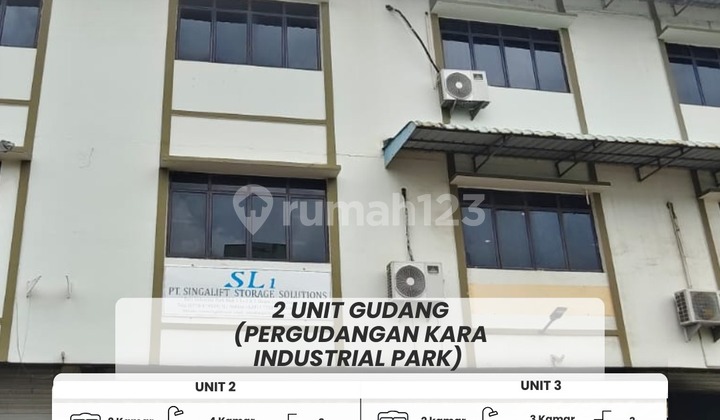 Dijual 2unit Gudang Kara Industrial Park Gandengan Dijual 2unit Gudang Kara Industrial Park Gandengan