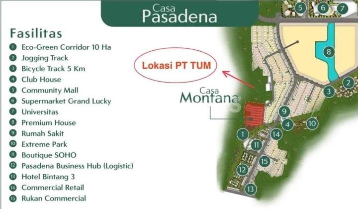 Tanah Sebelah Casa Pasadena Pik 2 dan Montana Pik 2
