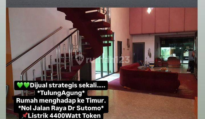 Dijual Strategis Sekali TulungAgung Rumah Menghadap ke Timur. Nol Jalan Raya Dr Sutomo 1