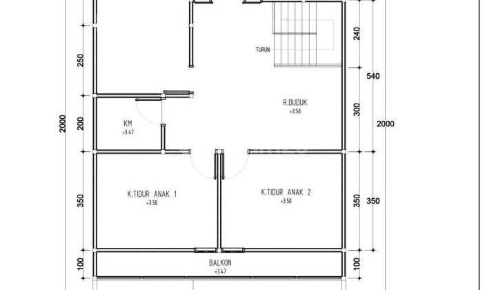 Rumah Baru 2 Lantai Minimalis Modern Graha Golf Araya Semi Furnished 2