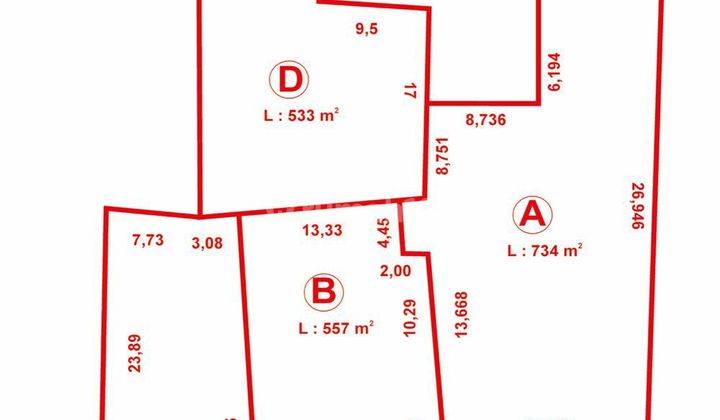 Rumah + Tanah Strategis Poros Jalan Raya Tambakasri Bululawang 2