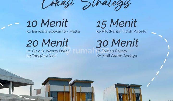 Rumah 2LT Murah Design Paling Keren Selangkah ke PIK  & Bandara Soekarno Hatta 2
