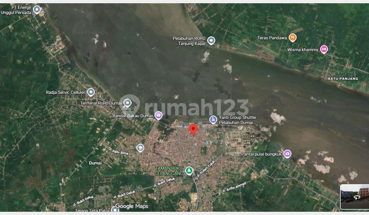 Affordable Land Plot in City Center LT 3028M2, Freehold Title, Jl Sudirman Connects to Jl Hang Tuah, Dumai, Pekan Baru - Riau.