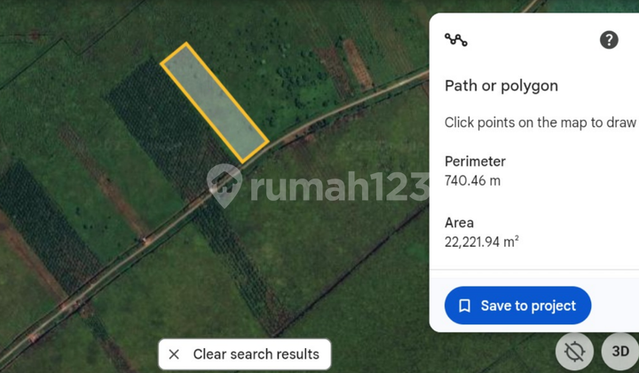 Harga Turun Tanah 2,2 Ha Dekat Keramaian KM 6, Jl Pelang Tumbang Titi, Akses ke Pedalaman Ketapang, Kal Bar,,