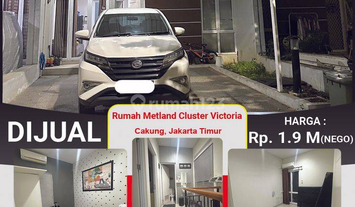 Nego Rumah Cluster Metland Menteng Victoria 2 Lantai, Cakung 2