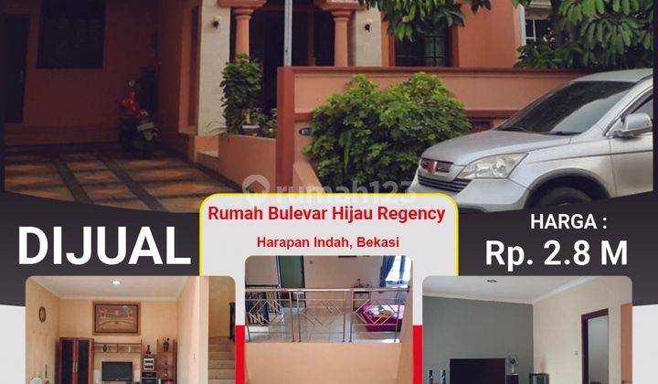 Rumah Mewah 2 Lantai Cluster Bulevar Hijau Regency, Harapan Indah 2