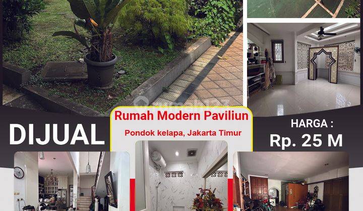 Strategis Rumah Mewah Paviliun Dengan Kolam Renang Dan Lapangan Tenis di Pondok Kelapa 2