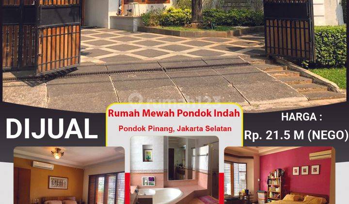 Rumah Mewah Pondok Indah Dengan Kolam Renang Dan Taman Luas, Pondok Pinang, Jakarta Selatan 2