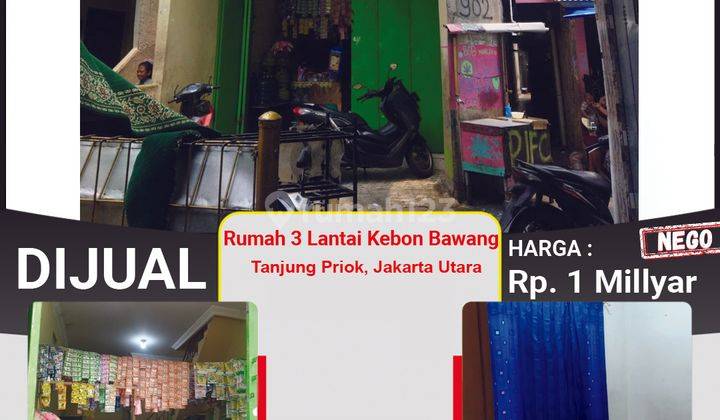 Rumah Full Furnished Kebon Bawang 3 Lantai Dengan Rooftop, Jakarta Utara 2