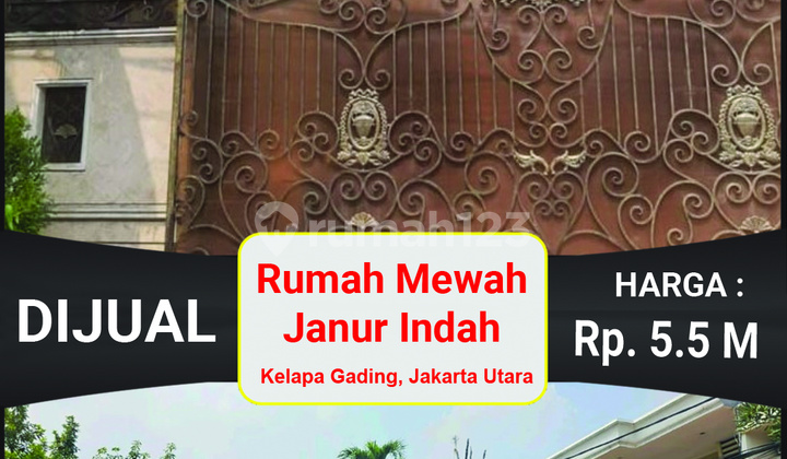 Rumah Lelang Turun Harga di Janur Elok, Kelapa Gading Bu 
