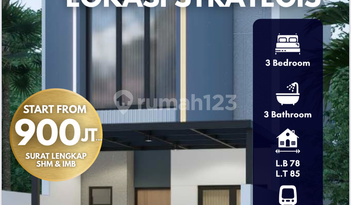 For Sale: New 2-Story House with Modern Design in Jatikramat, Bekasi