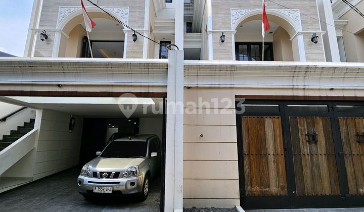For Sale - New Modern Classic 4-Story House + Rooftop & Pool in Pejaten, South Jakarta