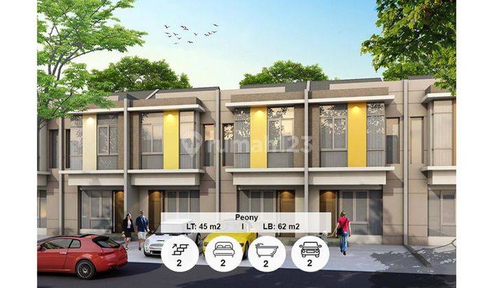 Dijual Rumah Lokasi Prime Cluster Hawaii Pik 2, Tipe Peony 1