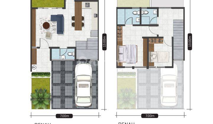 Dijual Rumah 2lantai Ready Stock, Lokasi Sebelah Gedung Mpp 2