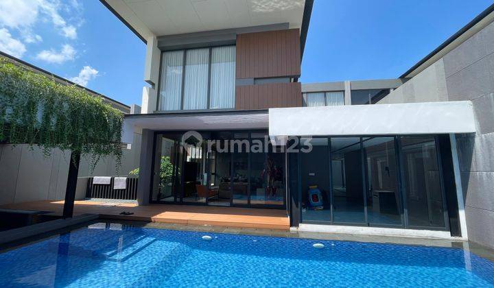 Dijual Rumah 3lt Ada Swimming Pool di Cluster Lyndon Full Furnish, Nava Park Bsd 1