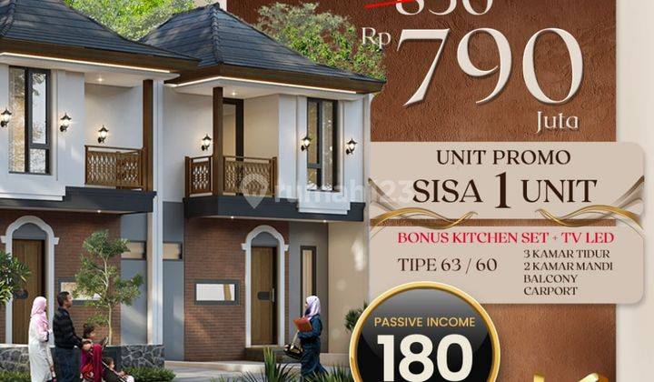 Unit Terakhir Rumah Villa 2 Lantai Strategis View Pegunungan  1