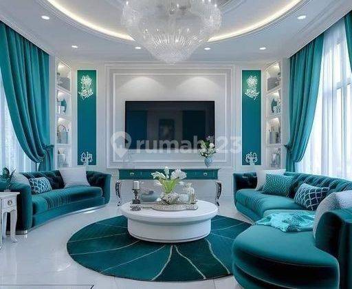 rumah mewah bebas desain di perumahan cluster 2