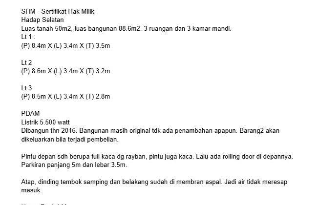 Dijual Ruko 3 Lantai Di Pusat Keramaian Panjer Db 2