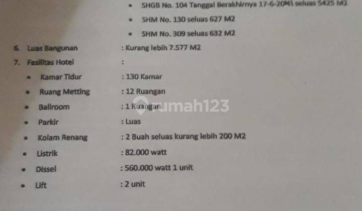 Dijual Bu Ex Hotel Endah Parahyangan Shgb Dan Shm, Bandung 2