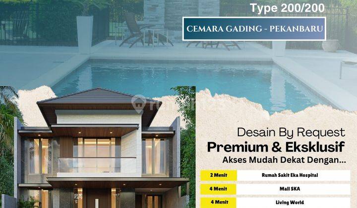 Dijual Rumah Lokasi Dijalan Cemara Kipas Pekanbaru Riau 1