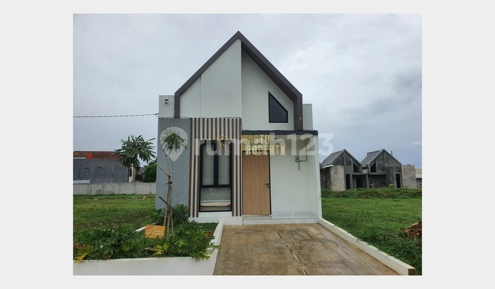 Rumah Murah Estetik Fasad Unik di Sukahati Cibinong