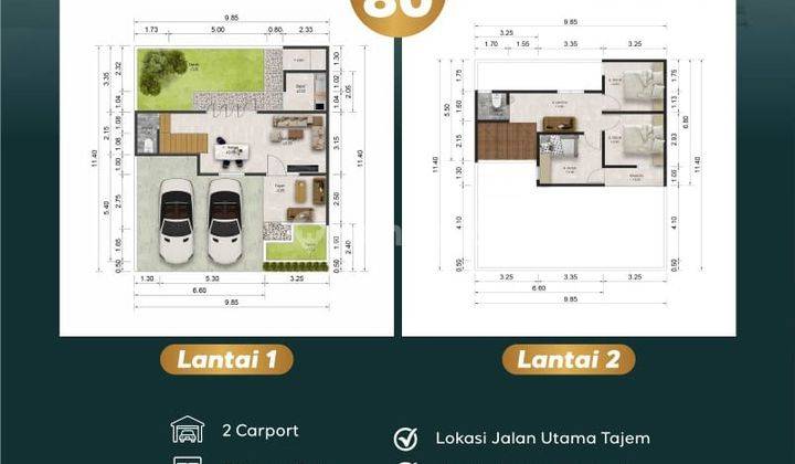 Rumah Siap Bangun 2 Lantai Dekat Sekolah Budi Mulai, Ngemplak 2