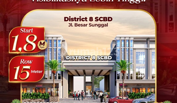 Ruko Bisnis Jalan Besar Sunggal District 8 Scbd Daerah Sunggal