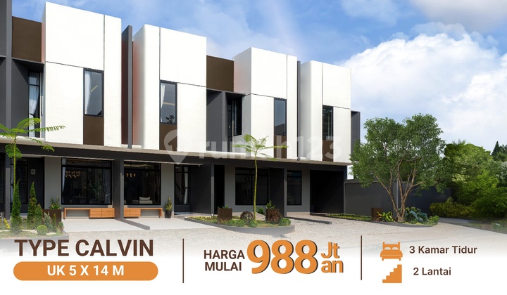 Rumah Baru Jalan Panglima Denai Komplek Halton Place Tipe Calvin