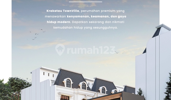 Rumah Komplek Krakatau Townville Jalan Sidorukun Sekitar Cemara