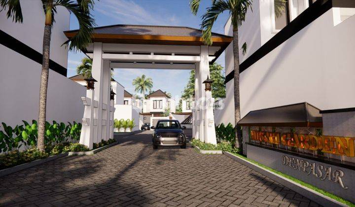 Rumah Cantik Dan Nyaman Dengan One Gate System. Asri Dan Aman Security 24 Jam. Rumah Lantai Dua Di Hikari Garden Residence Perumahan Modern Di Kota Denpasar 1