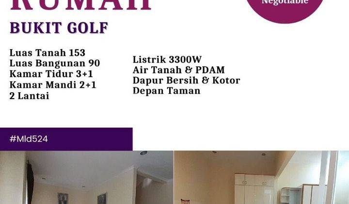 Dijual Rumah Di Bukit Golf Dekat Tol Dengan Lingkungan Yang Asri 1