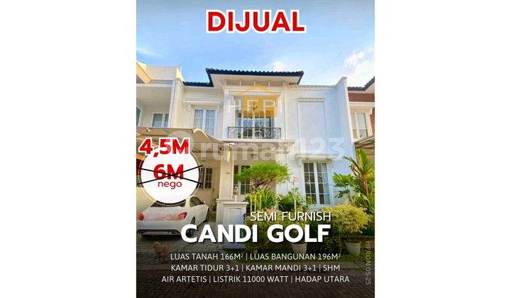 Rumah Mewah Cantik Full Upgrade Di Candigolf Semarang  1