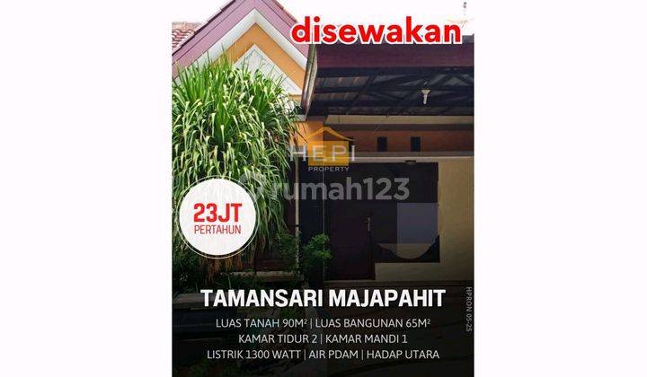Disewakan Murah Rumah Dalem Cluster Tamansari Majapahit 1