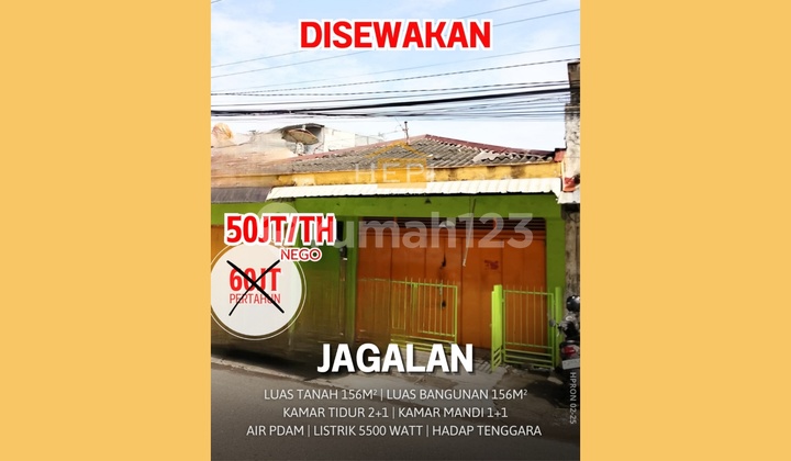 Rumah Dengan Ruang Usaha Disewakan Murah Di Pusat Kota Semarang 1