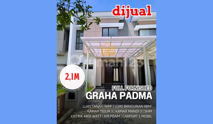 Rumah Baru Gress Dijual Grah Padma Semarang Full Furnished 1