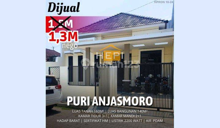 Rumah Bangunan Baru Minimalis Modern Di Puri Anjasmoro Semarang 1