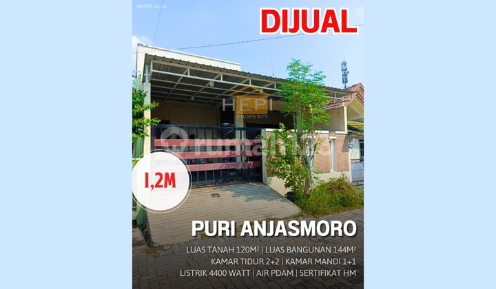 Rumah Ready Bagus Sudah Tinggi Di Puri Anjasmoro 1